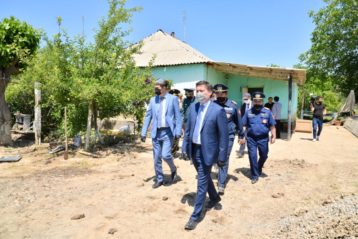 Шымкентте су тасқынынан зақымданған үйлерді 1,5 айда қайта салып береді