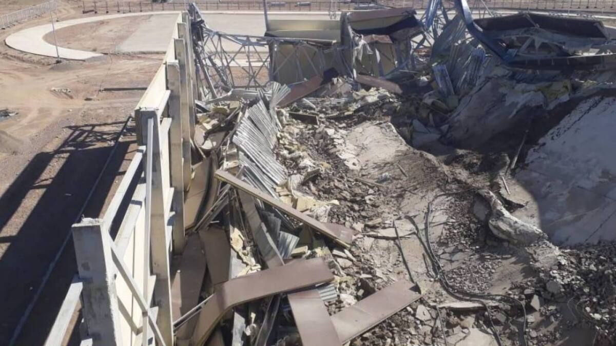 Шонжыда құлаған спорт кешеніне қатысты әкімдік мәлімдеме жасады