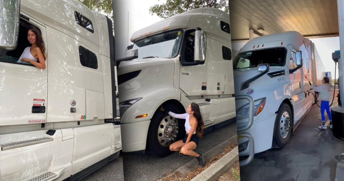 Instagram-да танымал қазақ қызы АҚШ-та қалай трак жүргізуші болғанын айтты