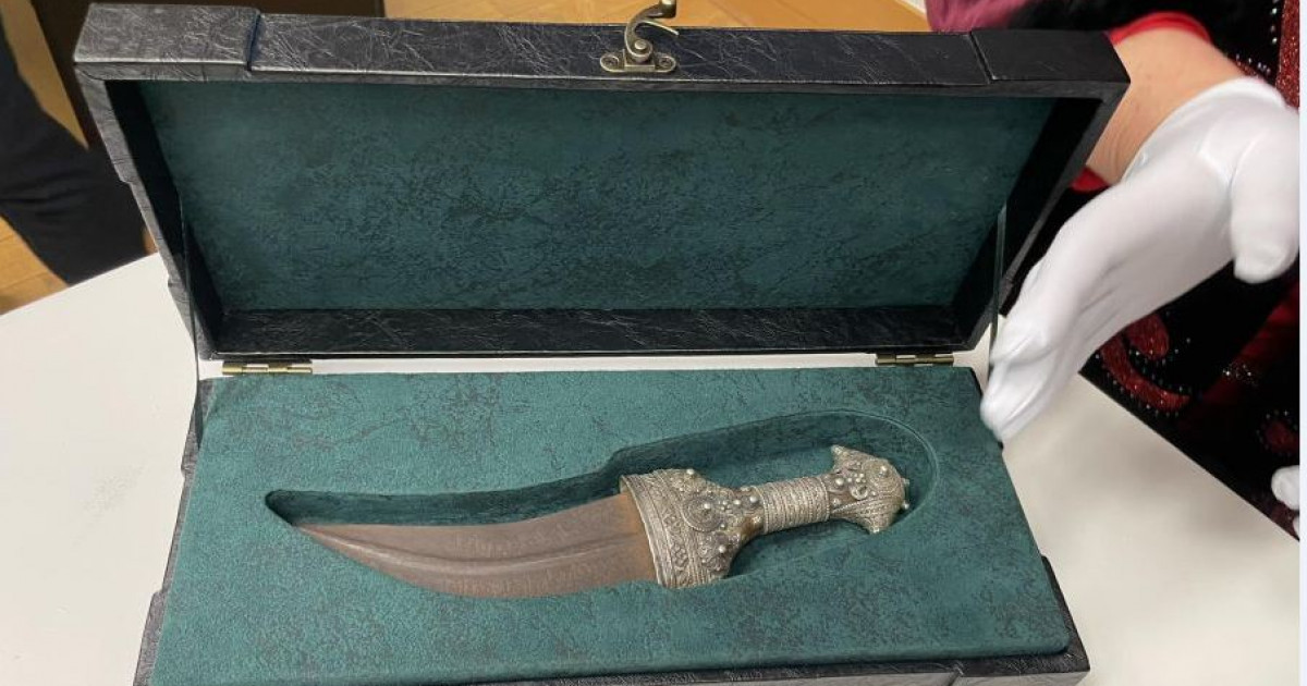 Қажымұқан қанжары тапсырылды