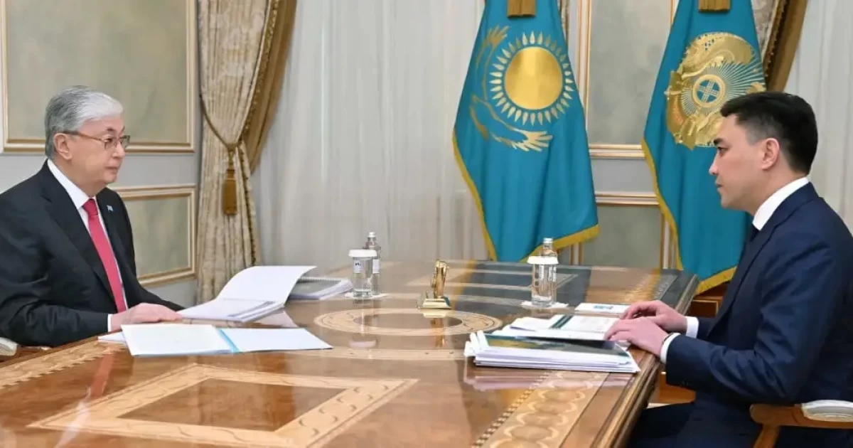 Президент Шымкент қаласының әкімі Ғабит Сыздықбековті қабылдады