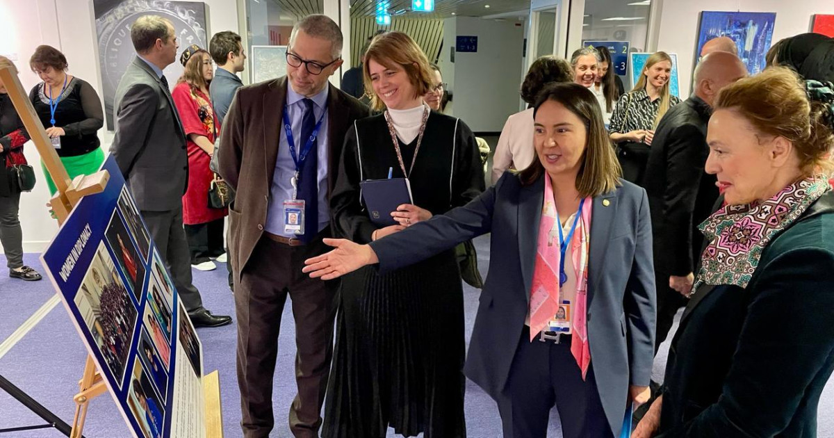 Еуропа кеңесінде Қазақстандағы әйелдерге арналған көрме ашылды