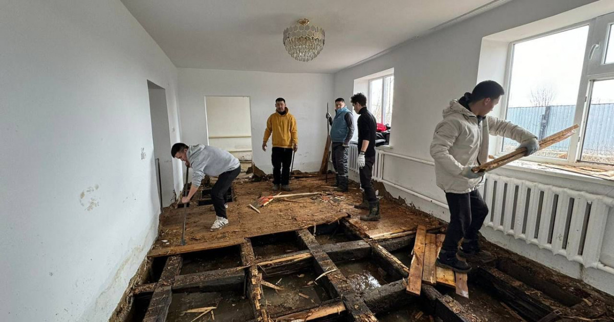 Су тасқыны. «Жастар Рухы» еріктілері көмекке келді