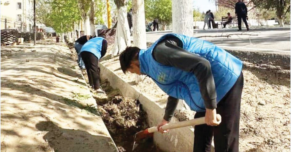 Абаттандыру жұмысына атсалысты