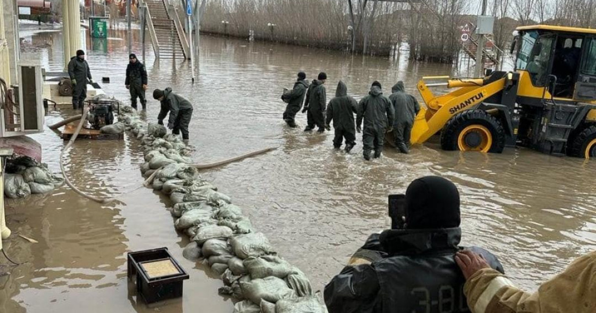 Ақтөбе қаласында су басқан нысандарды қалпына келтіріп жатыр