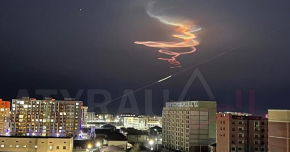 Атырау тұрғындары аспандағы ерекше көрініске куә болды