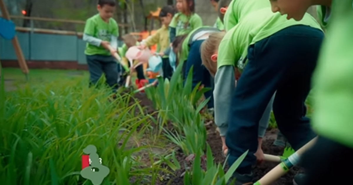Тазалық жұмысына белсене қатысқан балалардың видеосы жұртты сүйсінтті