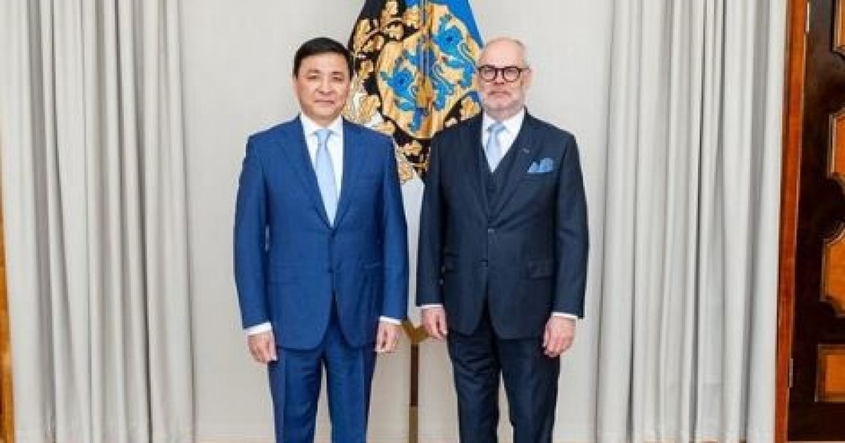 Алтай Көлгінов Эстония президенті Алар Кариске сенім грамоталарын табыс етті