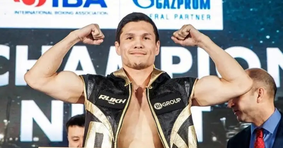 Боксшы Данияр Елеусінов филиппиндік қарсыласын техникалық нокаутпен жеңді