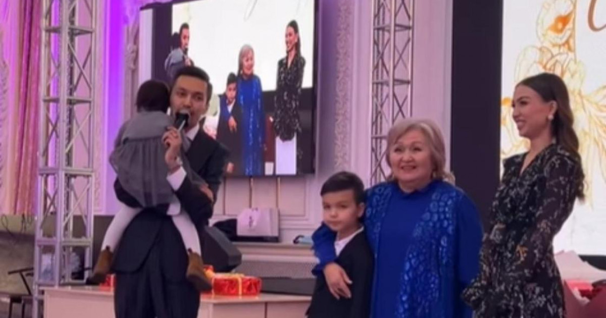 «Халық әртісі» атанған Лидия Кәденоваға ұлы мен келіні дүркіретіп той жасап берді (видео)