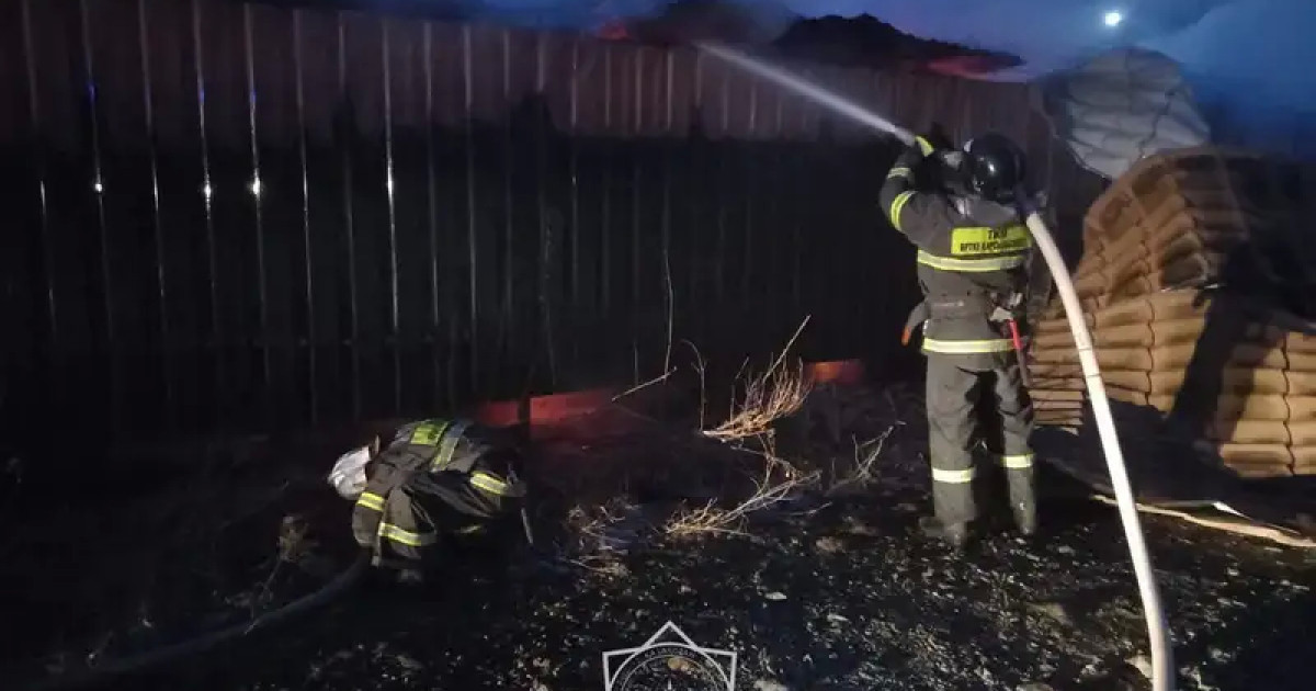 Абай облысында демалыс базасының аумағында өрт шықты