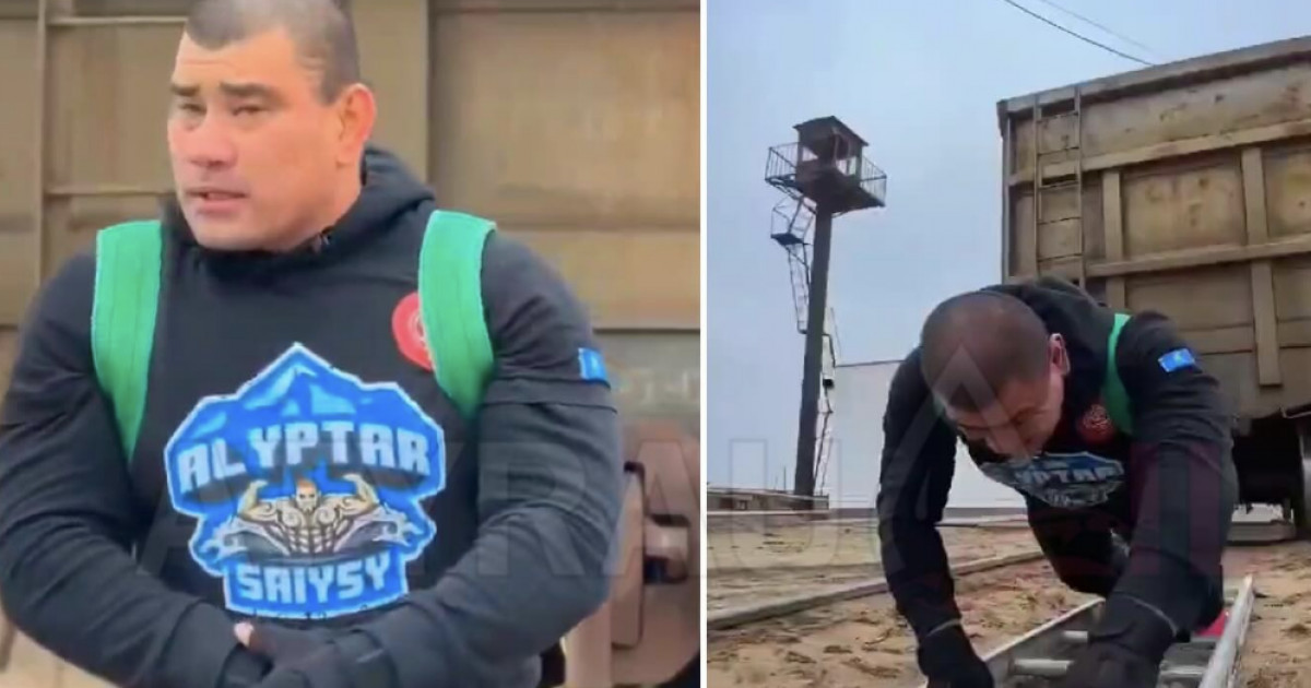 Атырау тұрғыны 94 тонналық вагонды сүйреп, рекорд орнатты