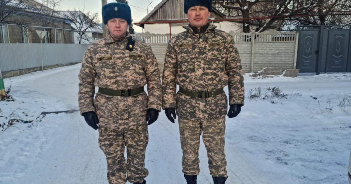 Әскери қызметшілер ауылды өрттен сақтап қалды