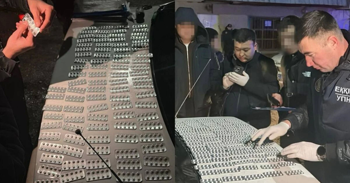 Түркістанда аурухана күзетшісінен ірі көлемде «Трамадол» таблеткалары тәркіленді