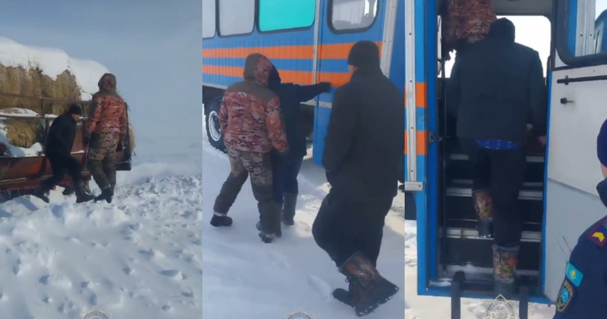 Құтқарушылар қар құрсауында қалып қойған жүргізушілерге көмекке барды