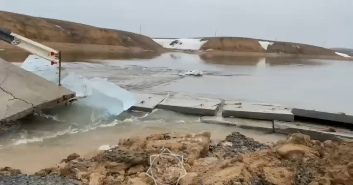 Батыс Қазақстандағы Шідерті өзенінде су деңгейі күрт көтерілді (видео)