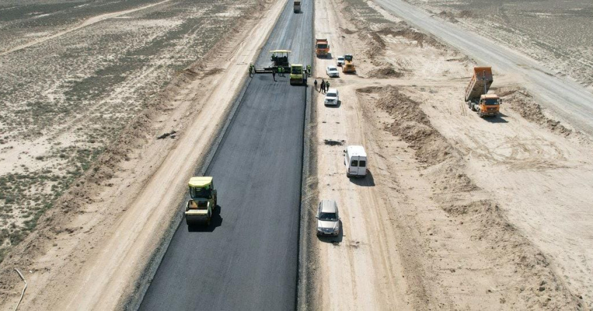 «Қызылорда-Жезқазған» автожолы қайта жаңартылып жатыр