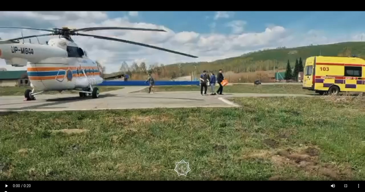 ТЖМ тікұшағы ауыр жағдайдағы сәбиді шұғыл түрде тасымалдады