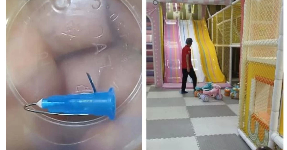 Астанадағы дәмхана: Ойын алаңында жүрген баланың аяғына ине кіріп кеткен