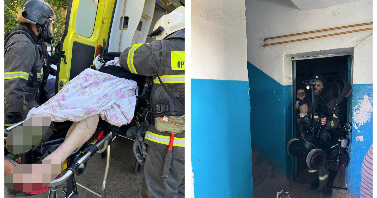 Оралда пәтерден өрт шығып, бес адам эвакуацияланды