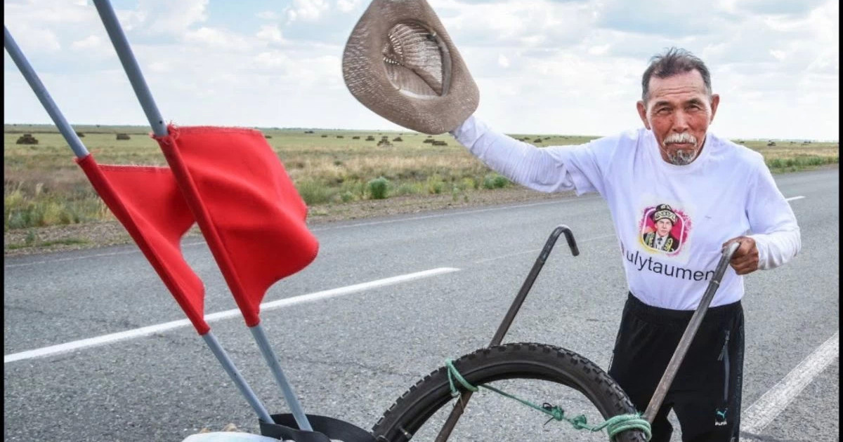 75 жастағы қазақстандық жиһанкез әлемді жаяу аралауға аттанды