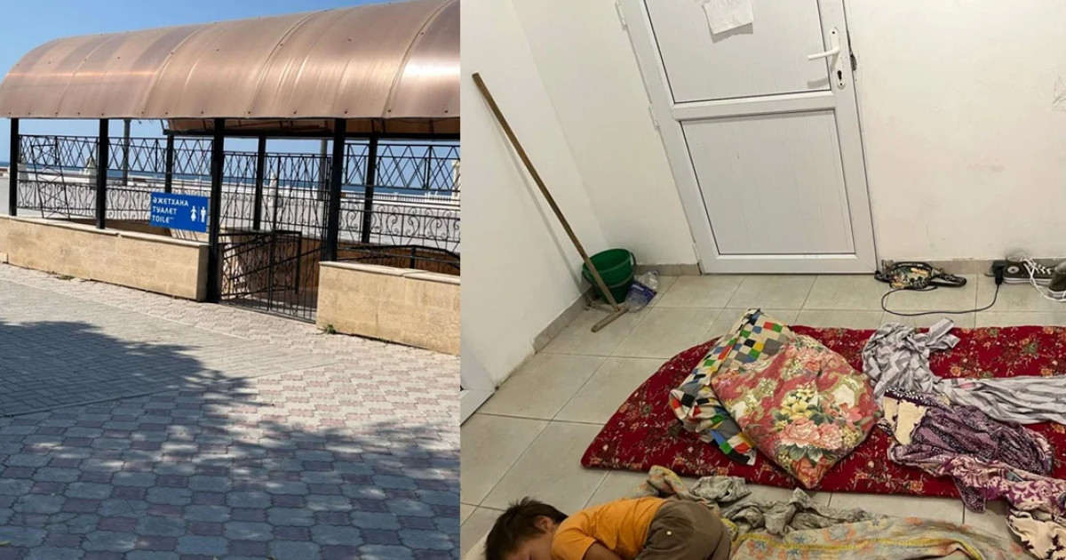 Ақтаудағы қоғамдық әжетхананың еденінде ұйықтаған балаларға қатысты тың дерек шықты