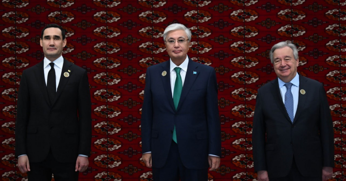 Қасым-Жомарт Тоқаевты Түрікменстан президенті Сердар Бердімұхамедов пен БҰҰ Бас хатшысы Антониу Гутерриш қарсы алды