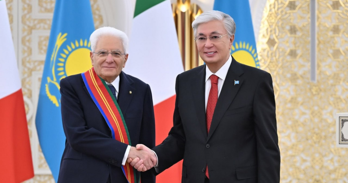 Мемлекет басшысы Италия президенті Серджо Маттарелланы І дәрежелі «Достық» орденімен марапаттады