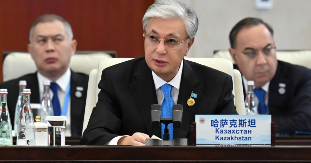 Президент Қасым-Жомарт Тоқаев ШЫҰ-ға мүше мемлекеттер басшылары кеңесінің отырысында сөз сөйледі