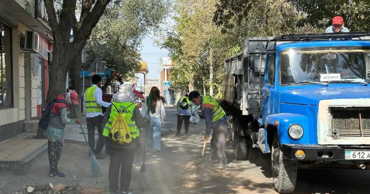 Шымкентте жалпықалалық сенбілік өтті