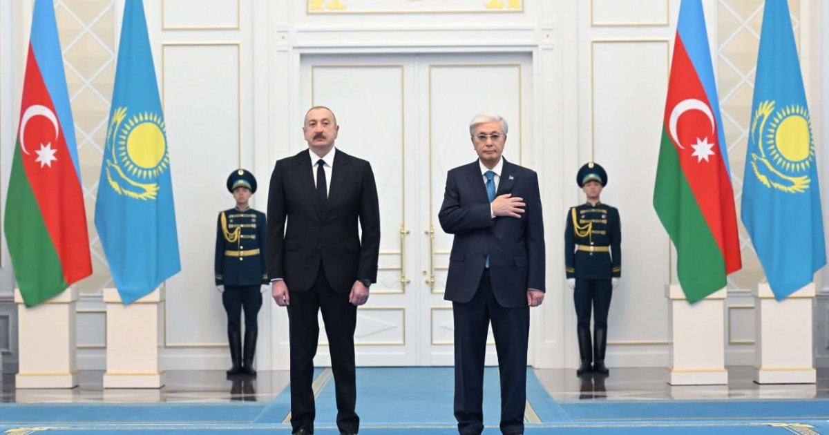 Ақордада Әзербайжан президенті Ильхам Әлиевті ресми қарсы алу рәсімі өтті