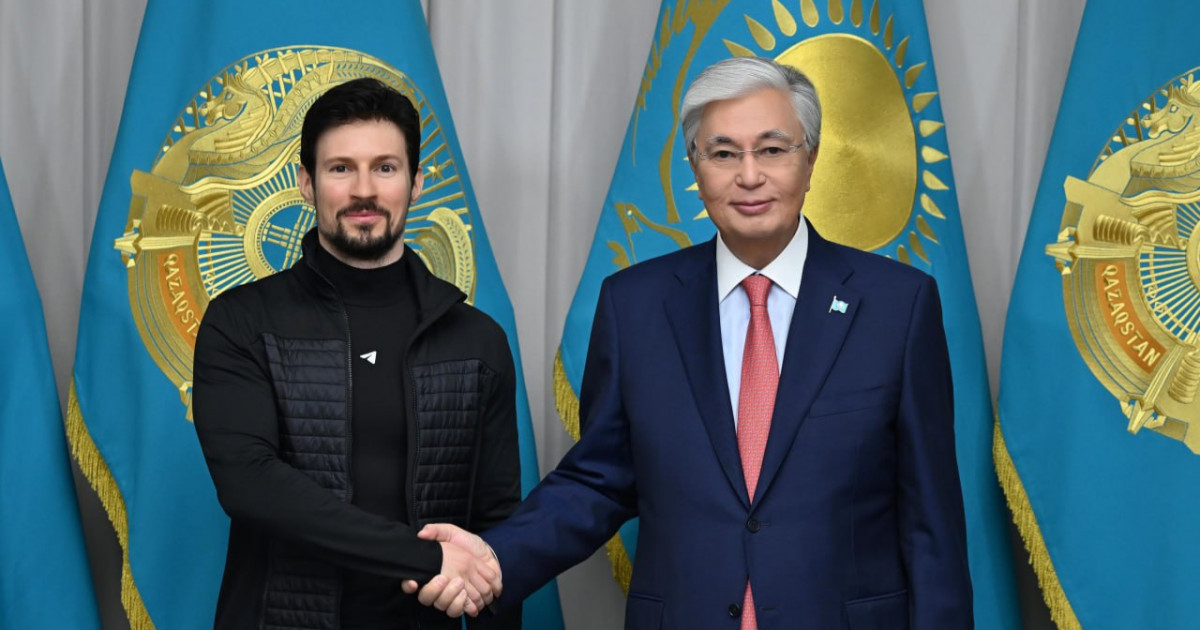 Президент Telegram-ның негізін қалаушы Павел Дуровпен кездесті