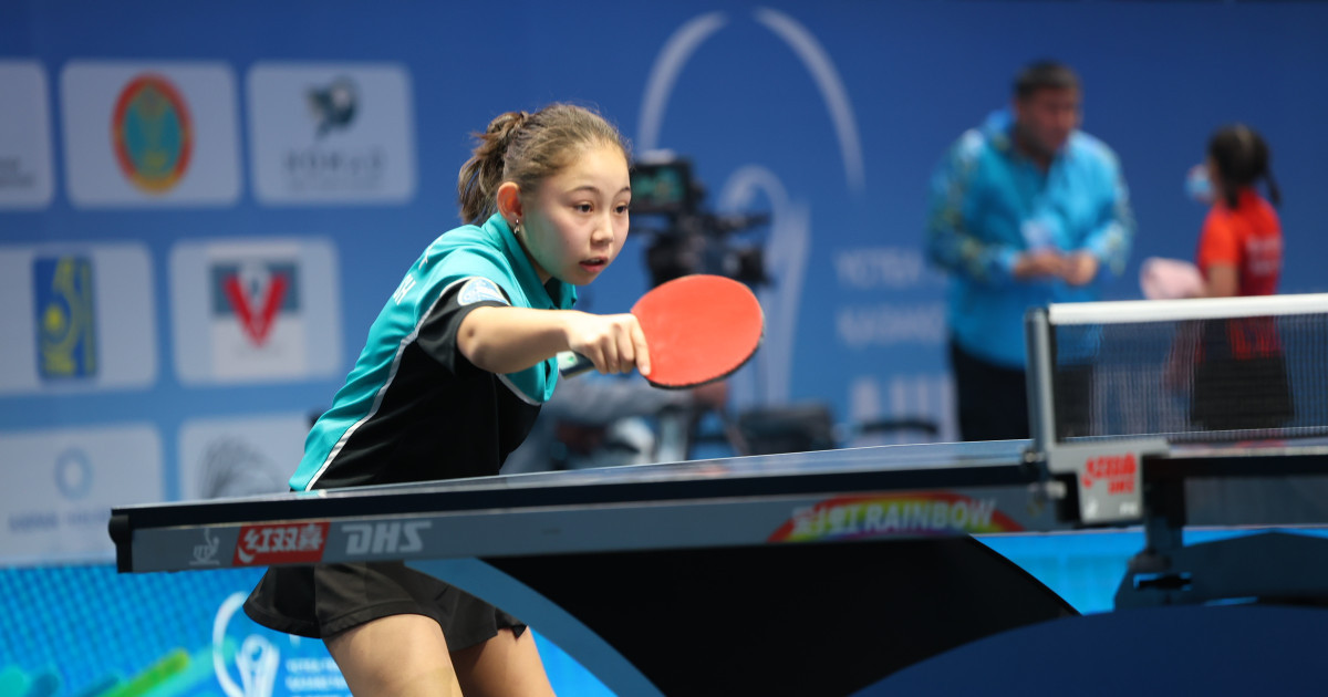 Үстел теннисінен өткен жарыстың чемпиондары анықталды