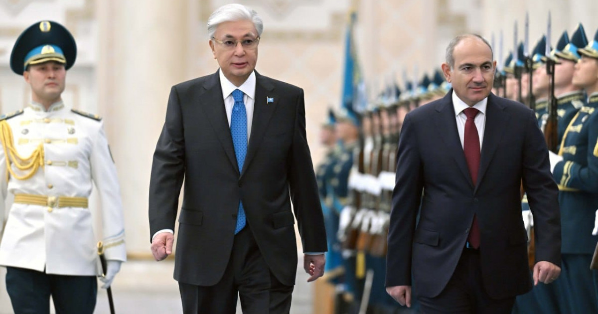 Ақордада Армения премьер-министрі Никол Пашинянды қарсы алу рәсімі өтті