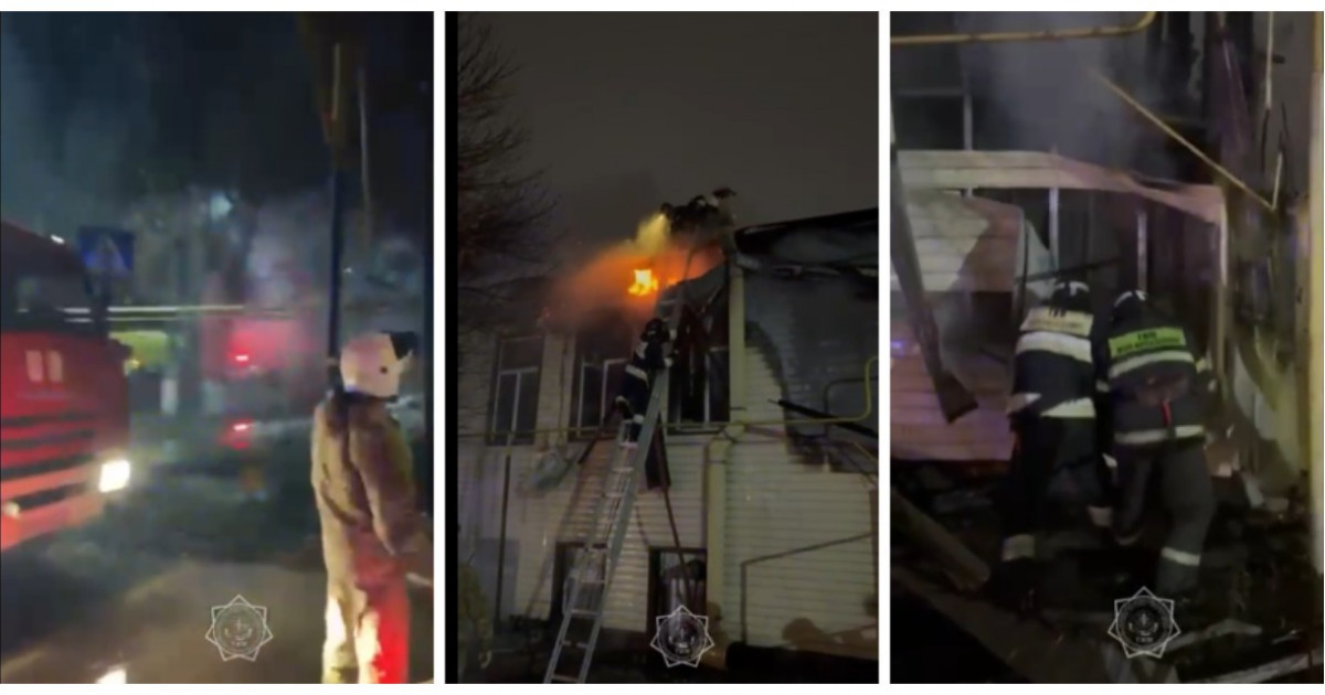 Оралда екі қабатты үй отқа оранды: тұрғындар әрең құтқарылды