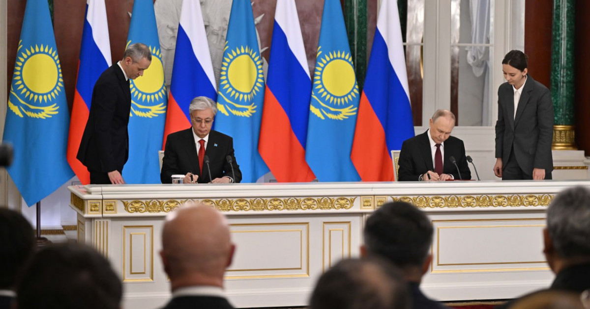 Тоқаев пен Путин одақтастықты нығайту жөніндегі декларацияға қол қойды