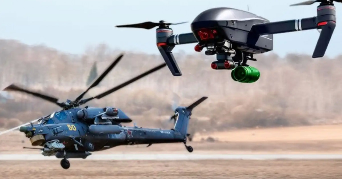 Украина алғаш рет Ресейдің әскери тікұшағын алысқа ұшатын дронмен атып түсірді