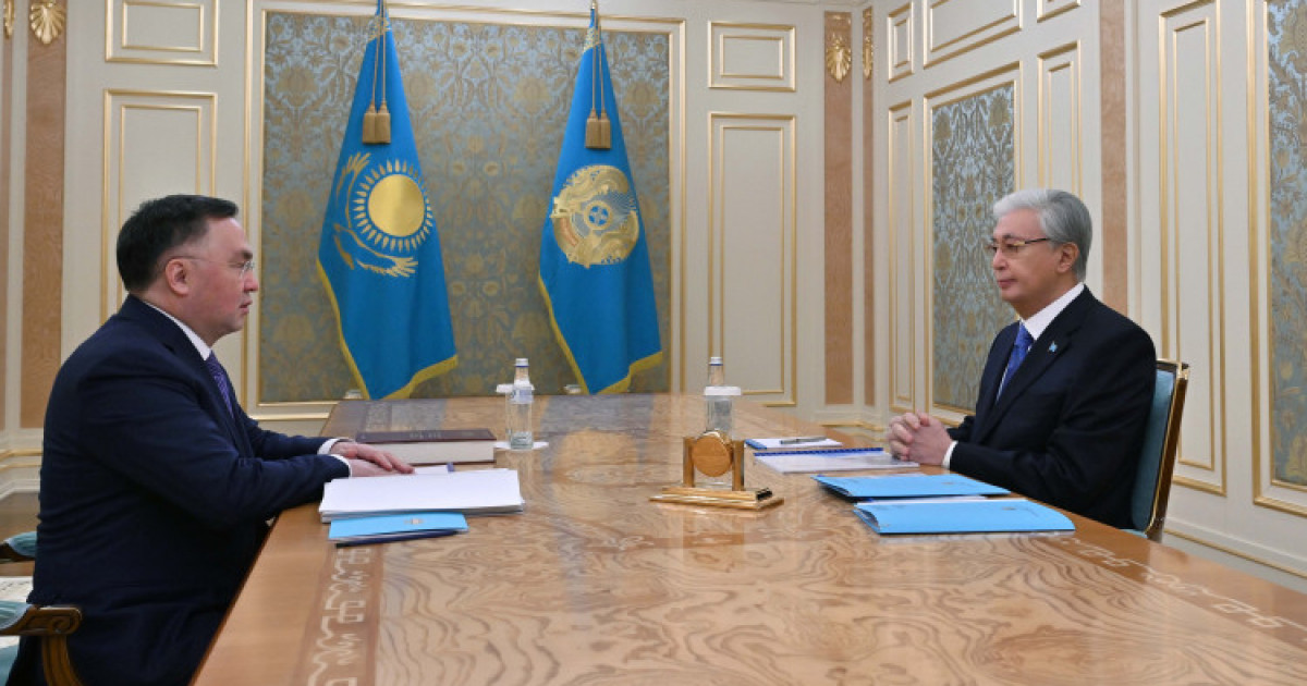 Президент Қасым-Жомарт Тоқаев Жоғарғы Сот төрағасы Асламбек Мерғалиевті қабылдады