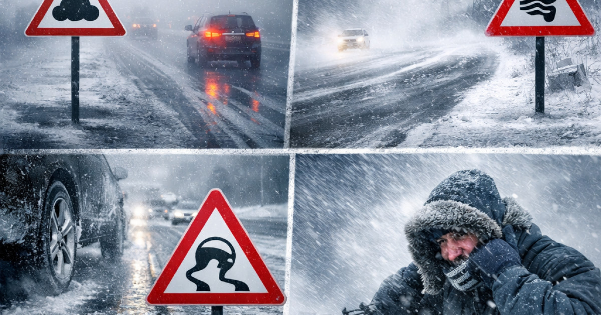 1 ақпанға арналған шұғыл ескерту: ел аумағында тұман, көктайғақ және қатты жел күтіледі