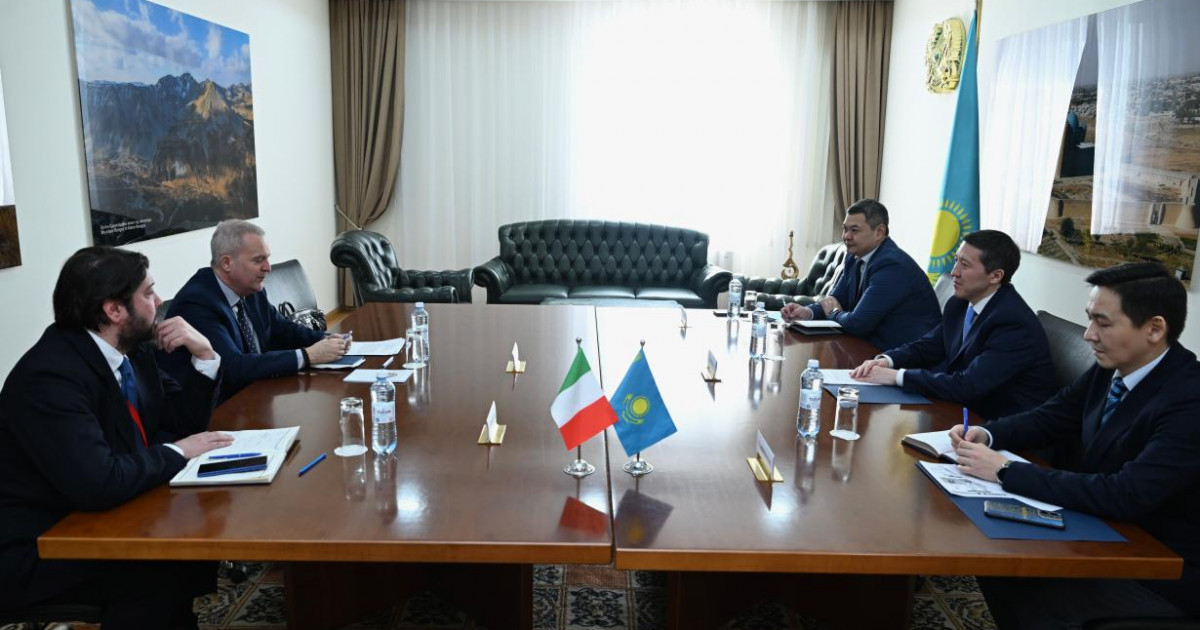 Қазақстан мен Италия арасындағы стратегиялық серіктестікті дамыту перспективалары талқыланды