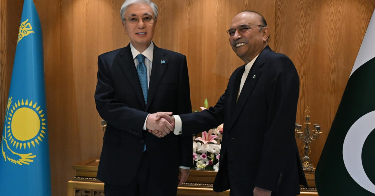 Мемлекет басшысы Пәкістан Президенті Асиф Али Зардаримен келіссөз жүргізді