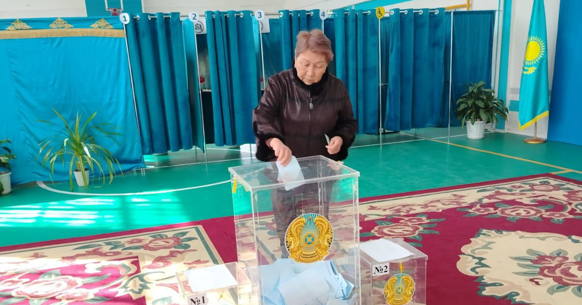 Конституция есімді Тараз тұрғыны референдумда өз дауысын берді