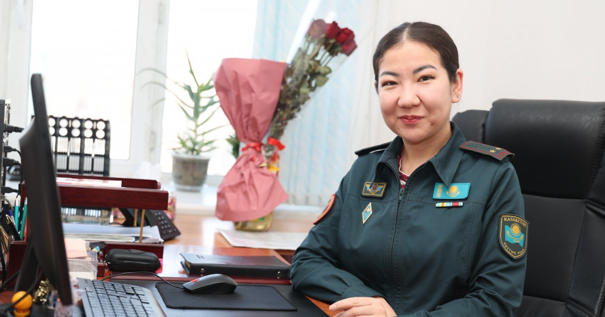 Ұлттық ұландағы ару: мерген лейтенанттың еңбек жолы