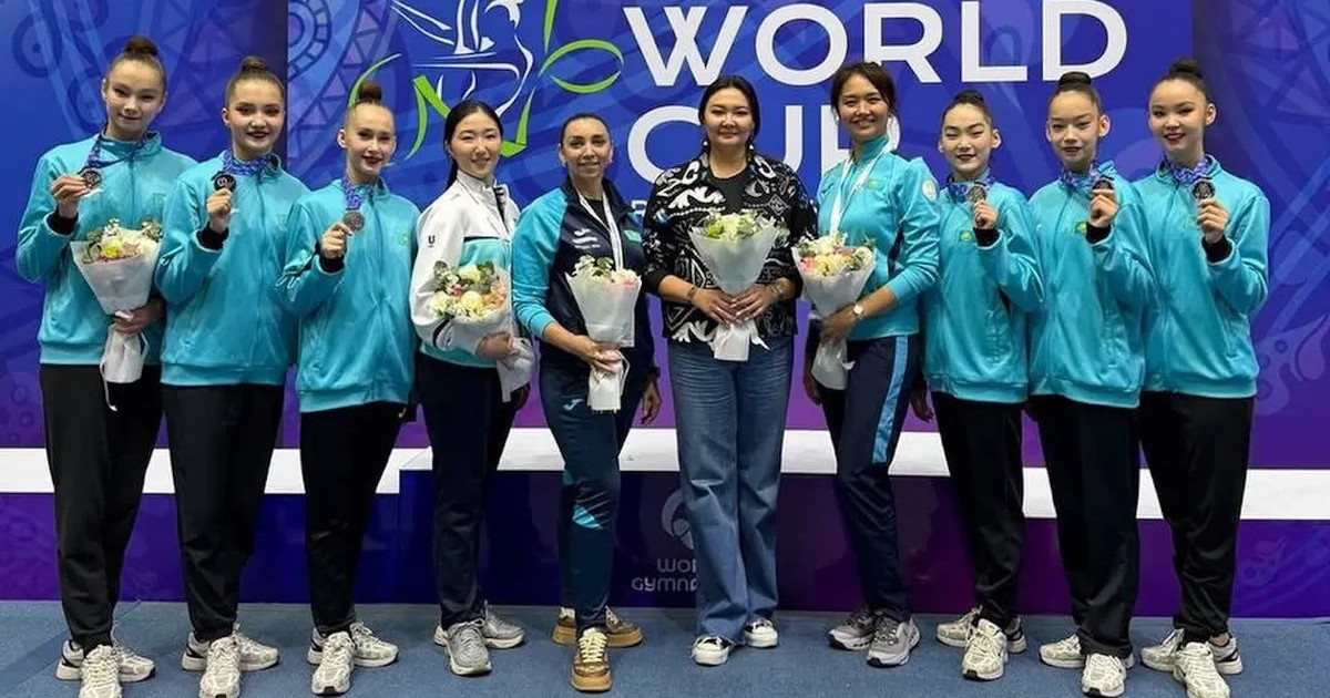 Қазақстан ұлттық құрамасы көркем гимнастикадан Әлем кубогында күміс медальге ие болды