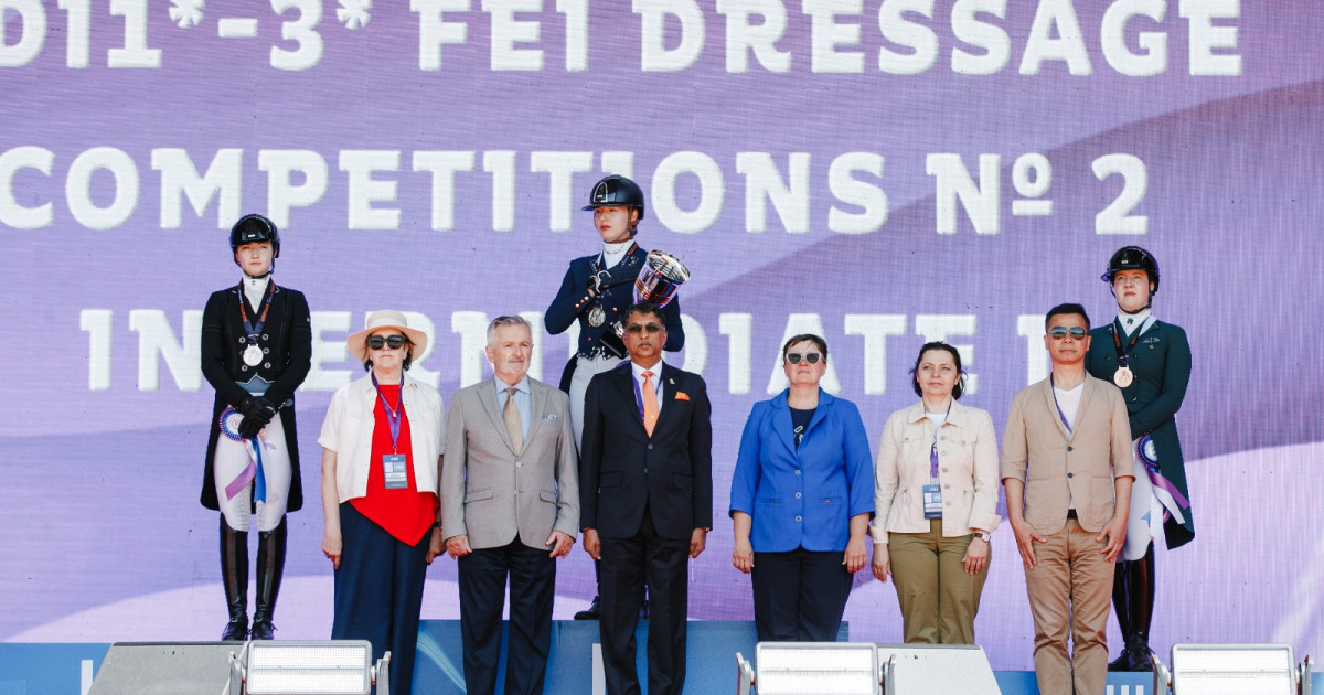 Астанада FEI Dressage халықаралық турнирінің Intermediate I жарысы өтті